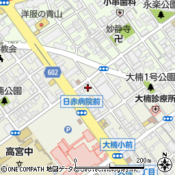福岡西鉄タクシー本社周辺の地図