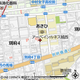 福岡県福岡市城南区城西団地周辺の地図