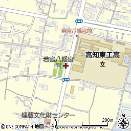 高知県南国市篠原1587-1周辺の地図