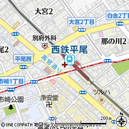 ICEMAN平尾店周辺の地図