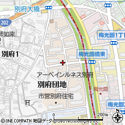 福岡県福岡市城南区別府団地周辺の地図