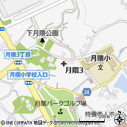 福岡県福岡市博多区月隈周辺の地図