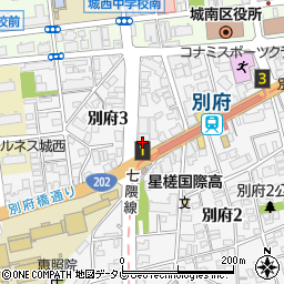 別府駅駐輪場周辺の地図