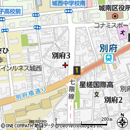 サン別府駅前周辺の地図