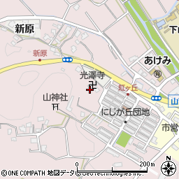 光澤寺周辺の地図