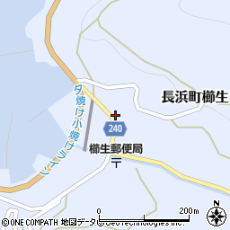 愛媛県大洲市長浜町櫛生乙224周辺の地図