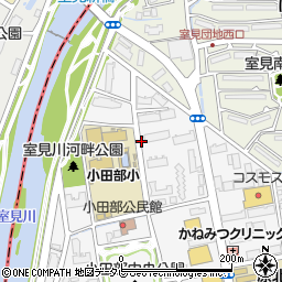 小田部3号公園周辺の地図