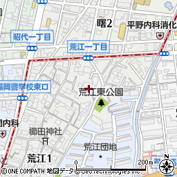 ＵＲ都市機構アーバンハイツ荒江周辺の地図