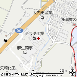 テラダ工業株式会社　九州工場周辺の地図