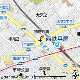 福岡漢語学院周辺の地図