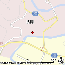 徳島県海部郡海陽町広岡広岡41周辺の地図