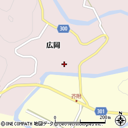 徳島県海部郡海陽町広岡広岡50周辺の地図