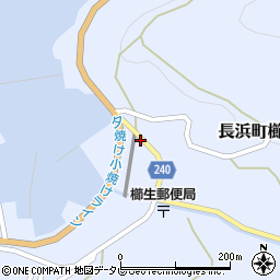 愛媛県大洲市長浜町櫛生235周辺の地図