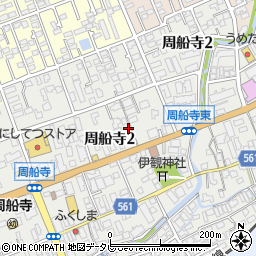 福岡県福岡市西区周船寺2丁目周辺の地図