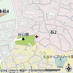 福岡県福岡市中央区谷2丁目10-21周辺の地図