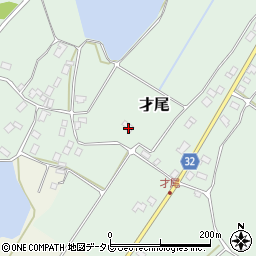 福岡県豊前市才尾250周辺の地図