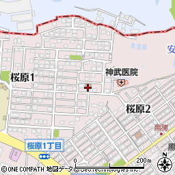 桜原区公民分館周辺の地図