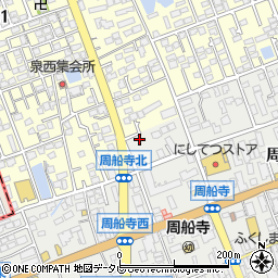 福岡県福岡市西区周船寺1丁目周辺の地図