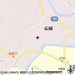 徳島県海部郡海陽町広岡岡周辺の地図