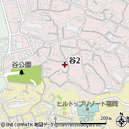 福岡県福岡市中央区谷2丁目10-1周辺の地図