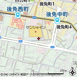 高知県南国市後免町190周辺の地図