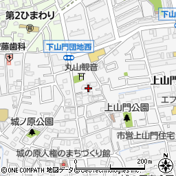 福岡県福岡市西区上山門2丁目4周辺の地図