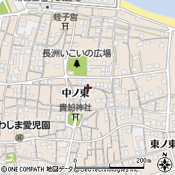 大分県宇佐市長洲中ノ東周辺の地図