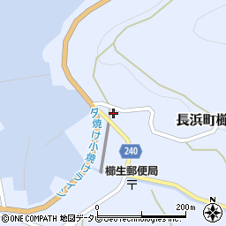 愛媛県大洲市長浜町櫛生乙238周辺の地図