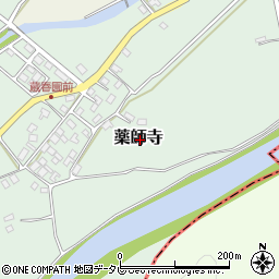 福岡県豊前市薬師寺周辺の地図