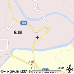 徳島県海部郡海陽町広岡広岡周辺の地図