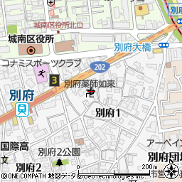 ローズモントフレア別府駅前周辺の地図