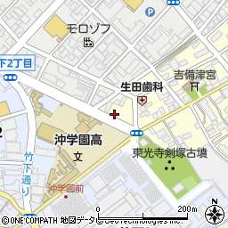 福岡県福岡市博多区東光寺町1丁目25周辺の地図