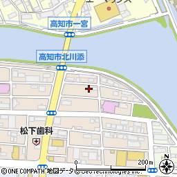 高知県高知市北川添14-12周辺の地図