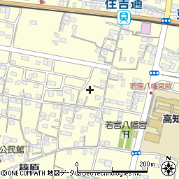高知県南国市篠原1357周辺の地図