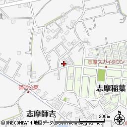 福岡県糸島市志摩師吉349-43周辺の地図