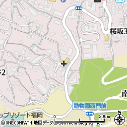 桜坂観山荘周辺の地図