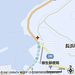 愛媛県大洲市長浜町櫛生乙232周辺の地図