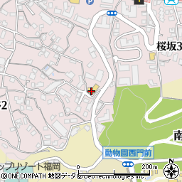 観山荘周辺の地図