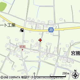 大分県宇佐市宮熊周辺の地図