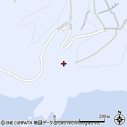 浦神港口灯台周辺の地図