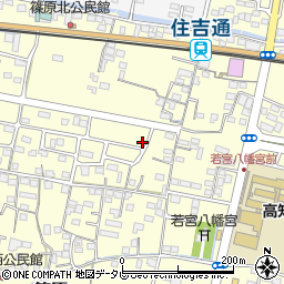 高知県南国市篠原1353周辺の地図