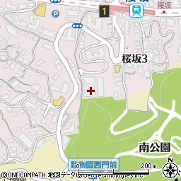 鍵修理の生活救急車　福岡市中央区受付センター周辺の地図