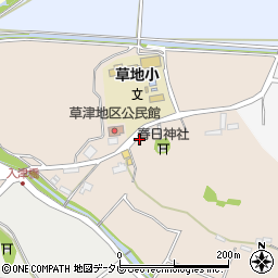 草地簡易郵便局周辺の地図