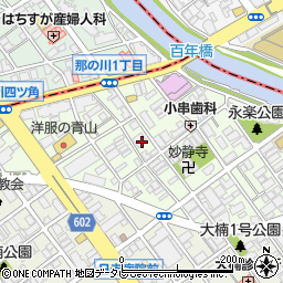 福岡県福岡市南区那の川1丁目15-4周辺の地図