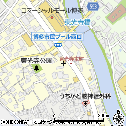 吉野家 東光寺店周辺の地図