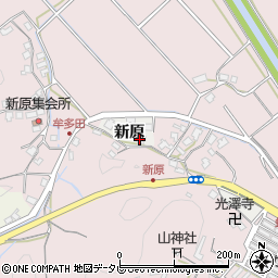 福岡県嘉麻市新原周辺の地図