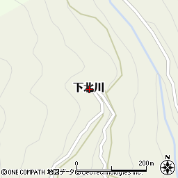 高知県吾川郡仁淀川町下北川周辺の地図