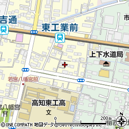 高知県南国市篠原1677-3周辺の地図