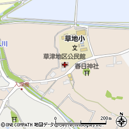 草津地区公民館周辺の地図