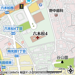 福岡地方裁判所周辺の地図